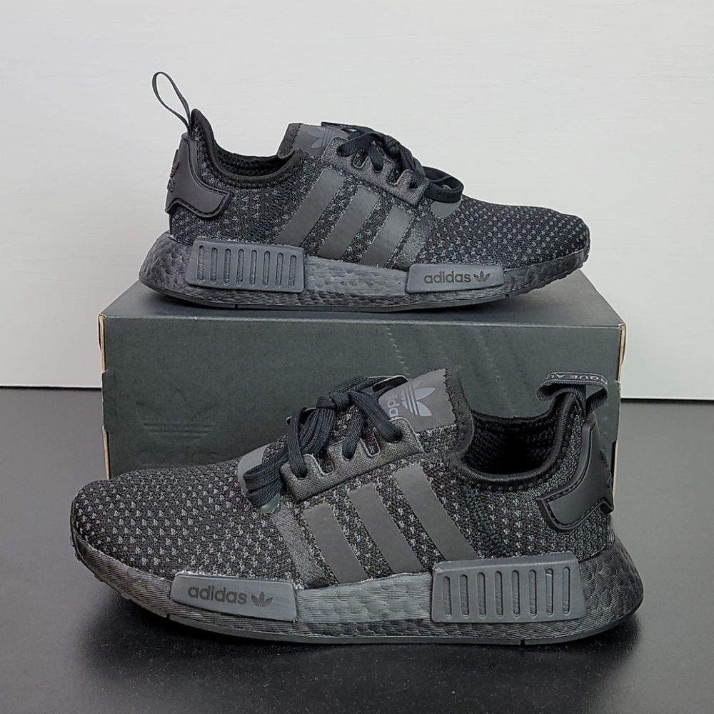 New Adidas NMD_R1 Boost Triple Black Women's Shoes